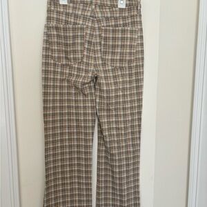 American Eagle Plaid Pants in Brown and Gray
